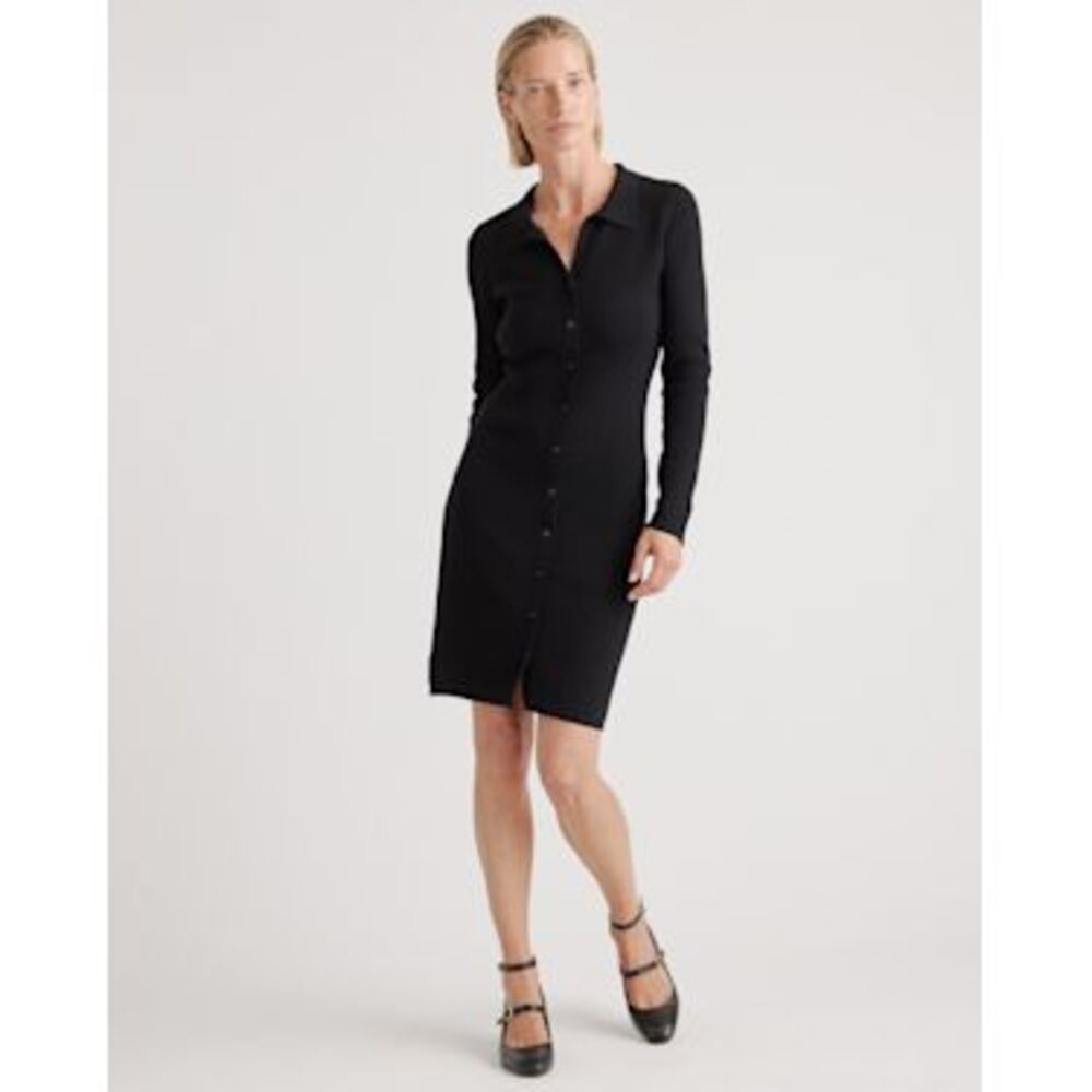 NWOT Quince Eco-Knit Button-Up Sweater Dress - REPOSH!
